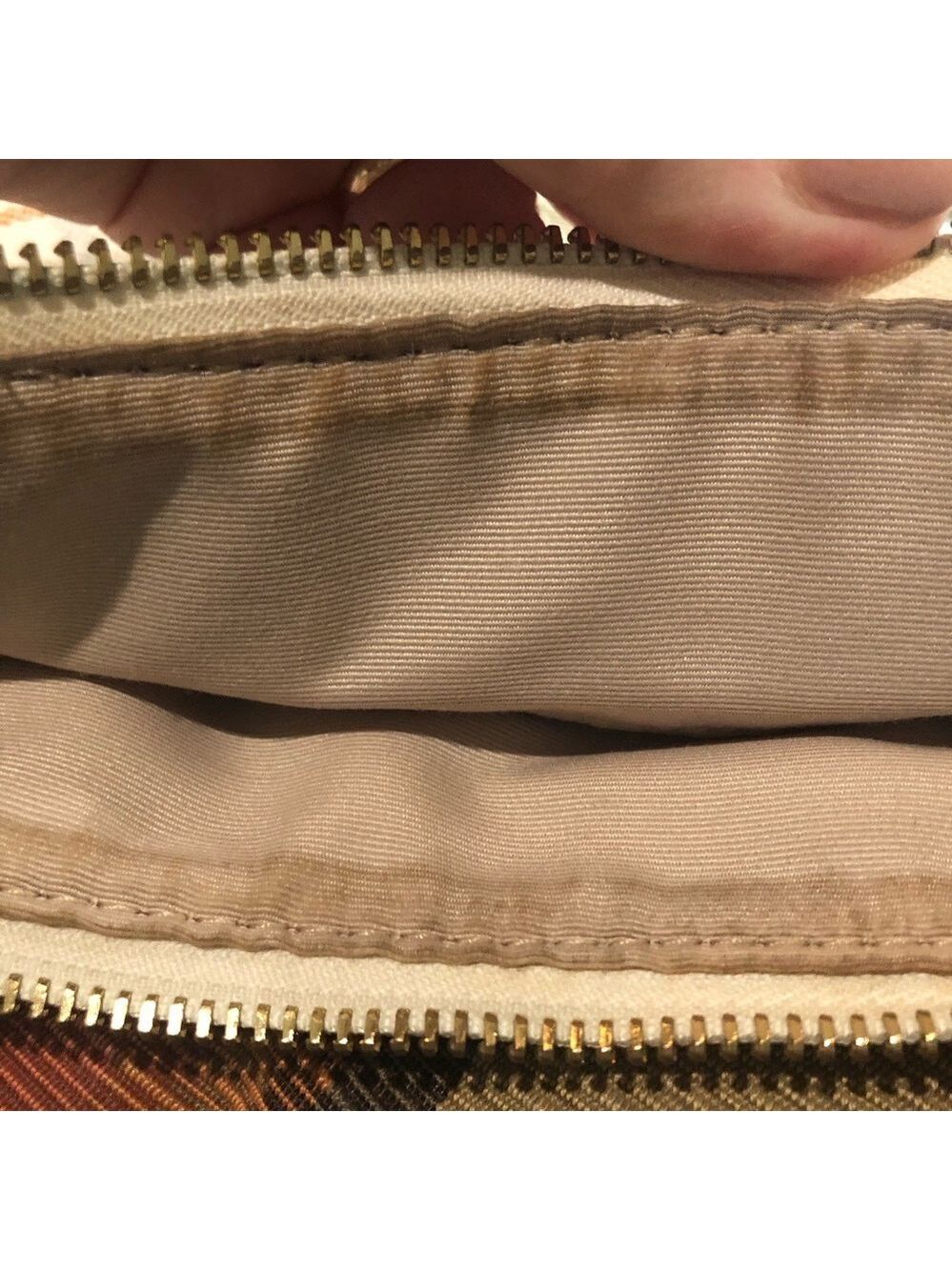 Coach Factory Peyton diagonal tattersall plaid shoulder crossbody zipper close - Picture 14 of 15